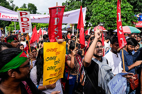 Protest in solidarity with Bangladesh's Anti-Quota Movement